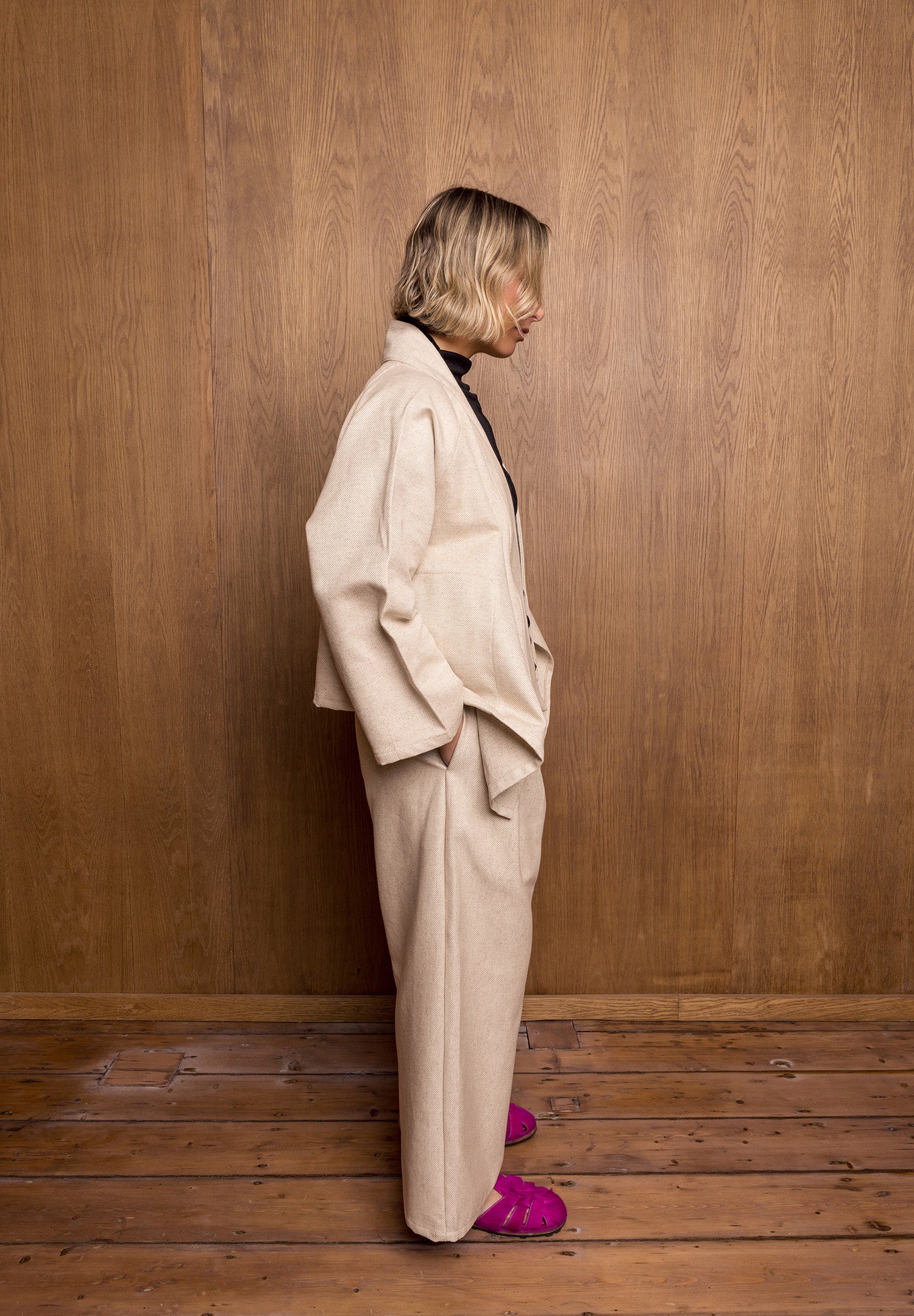 Purītsu Pants in Natural Weave