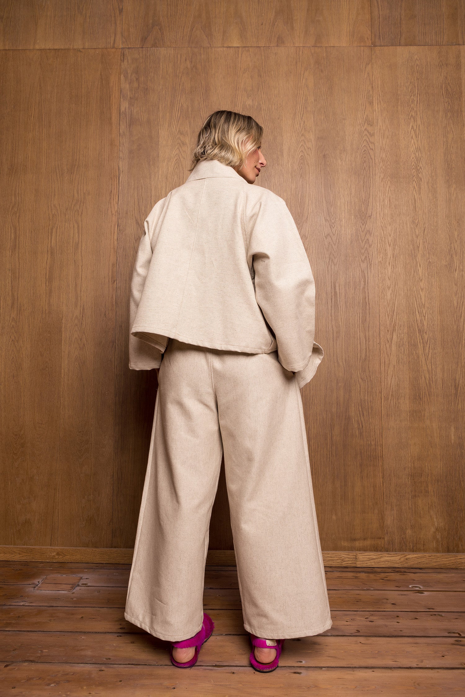Purītsu Pants in Natural Weave
