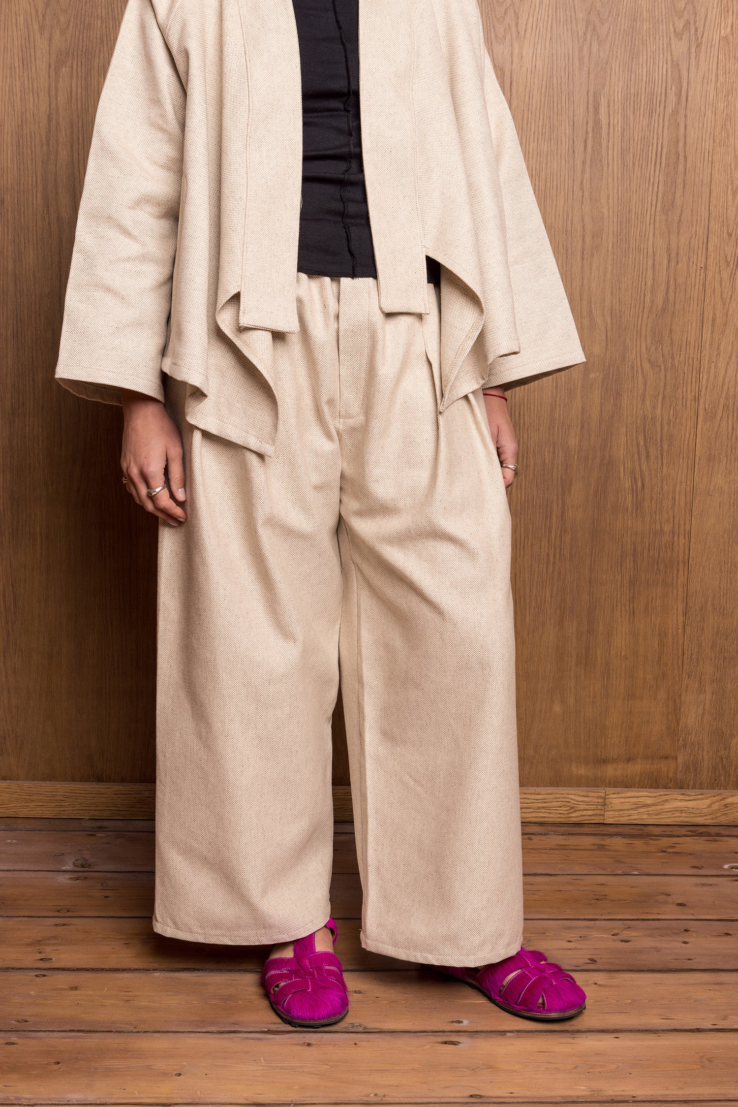 Purītsu Pants in Natural Weave