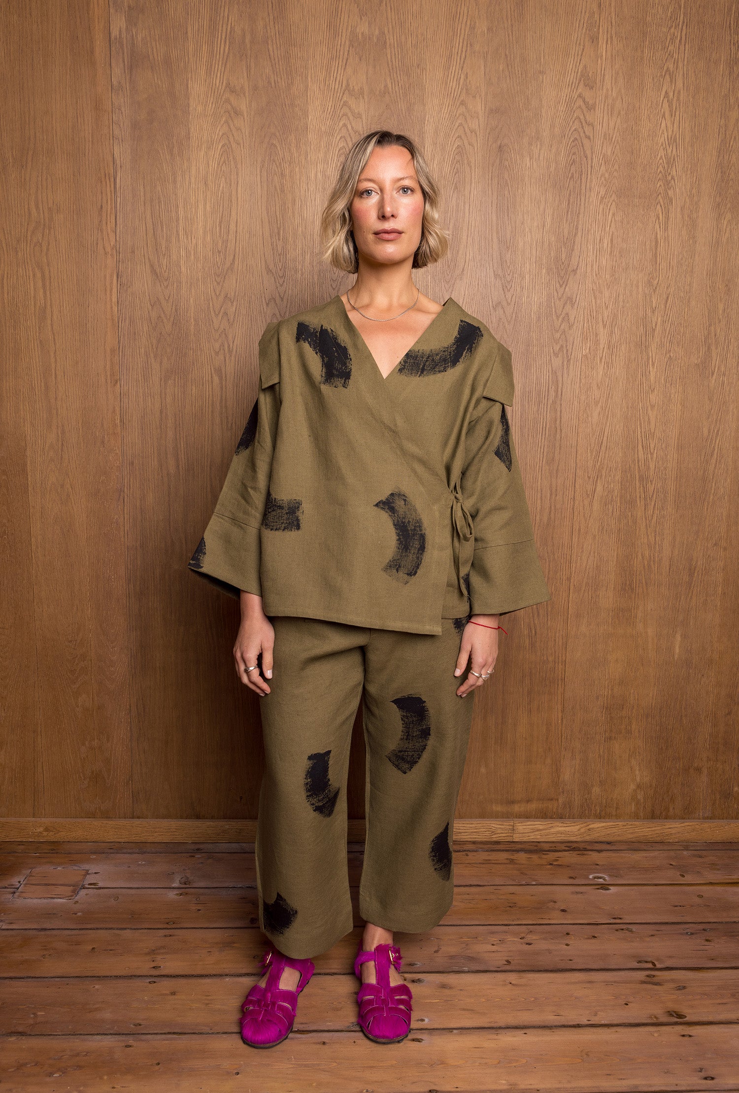 Painted Nori Shirt in Khaki