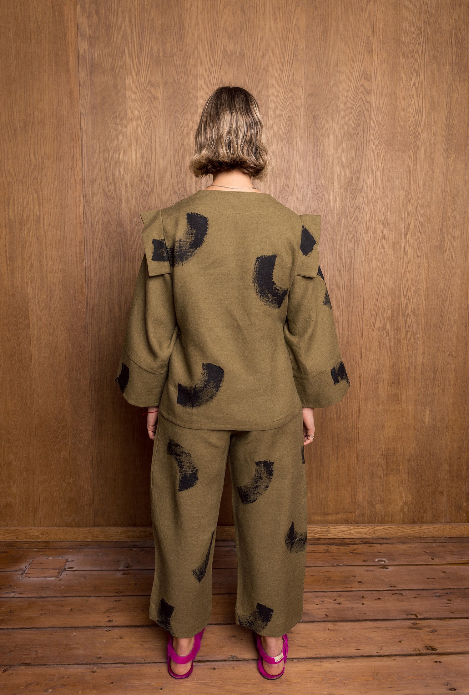 Painted Nori Shirt in Khaki