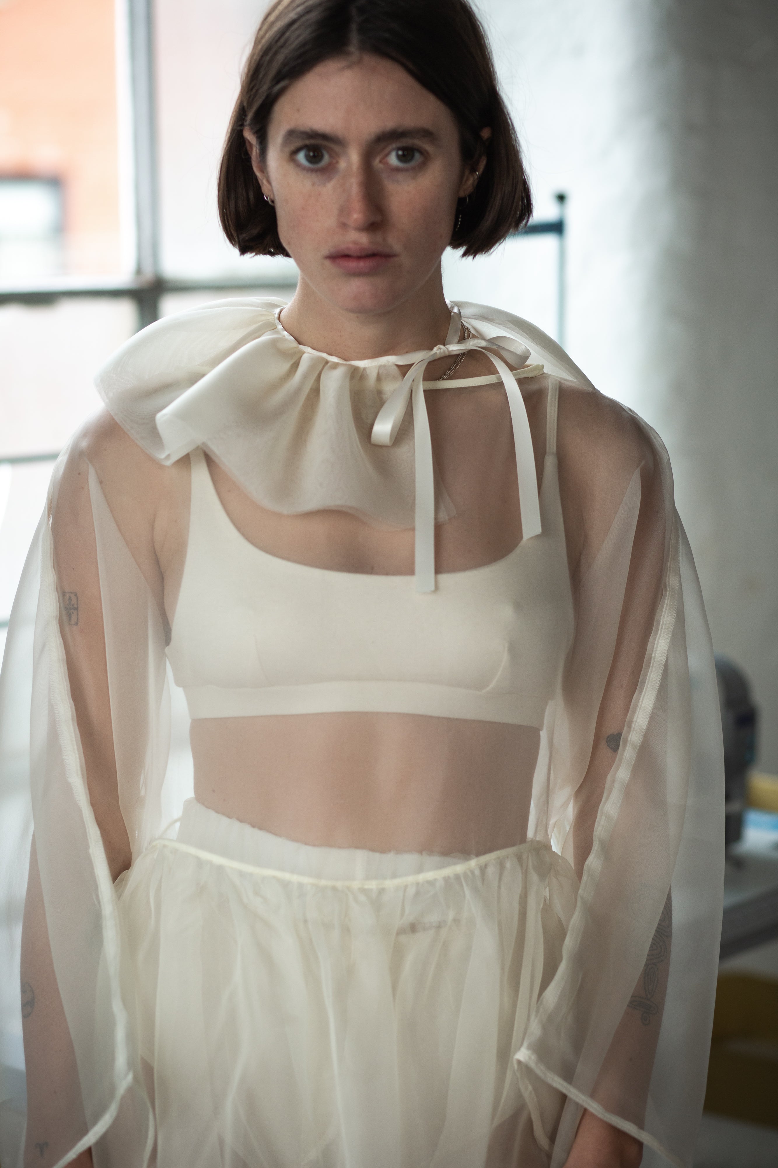 Piero Organza Collar