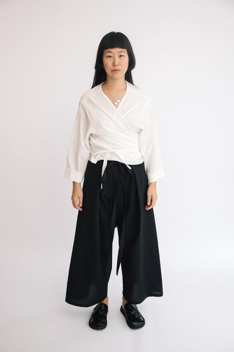 Furoshiki wrap shirt