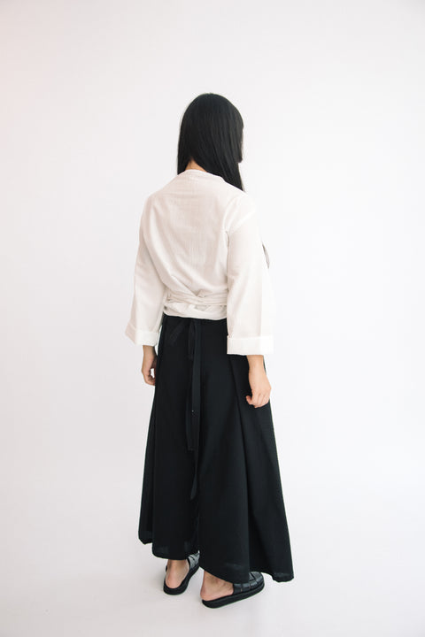 Furoshiki wrap shirt