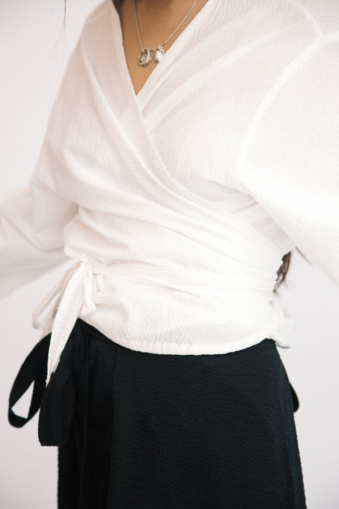 Furoshiki wrap shirt