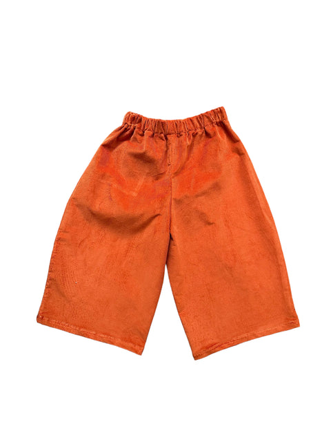 Cord Wide Pants Orange