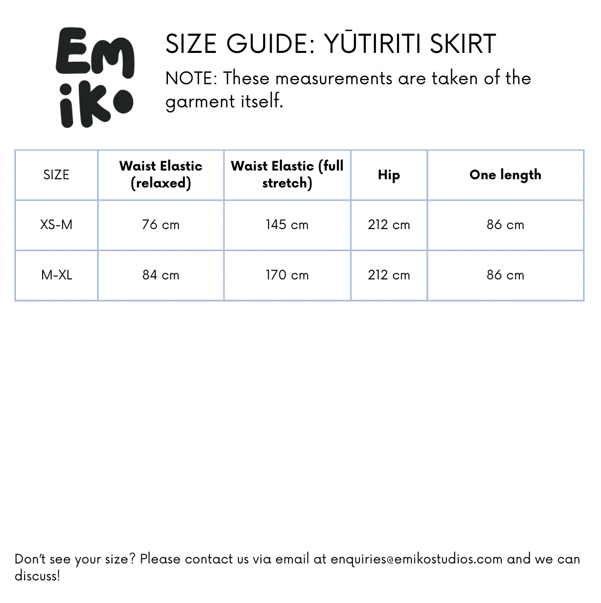 size guide