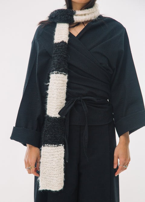 Furoshiki Wrap Shirt Black