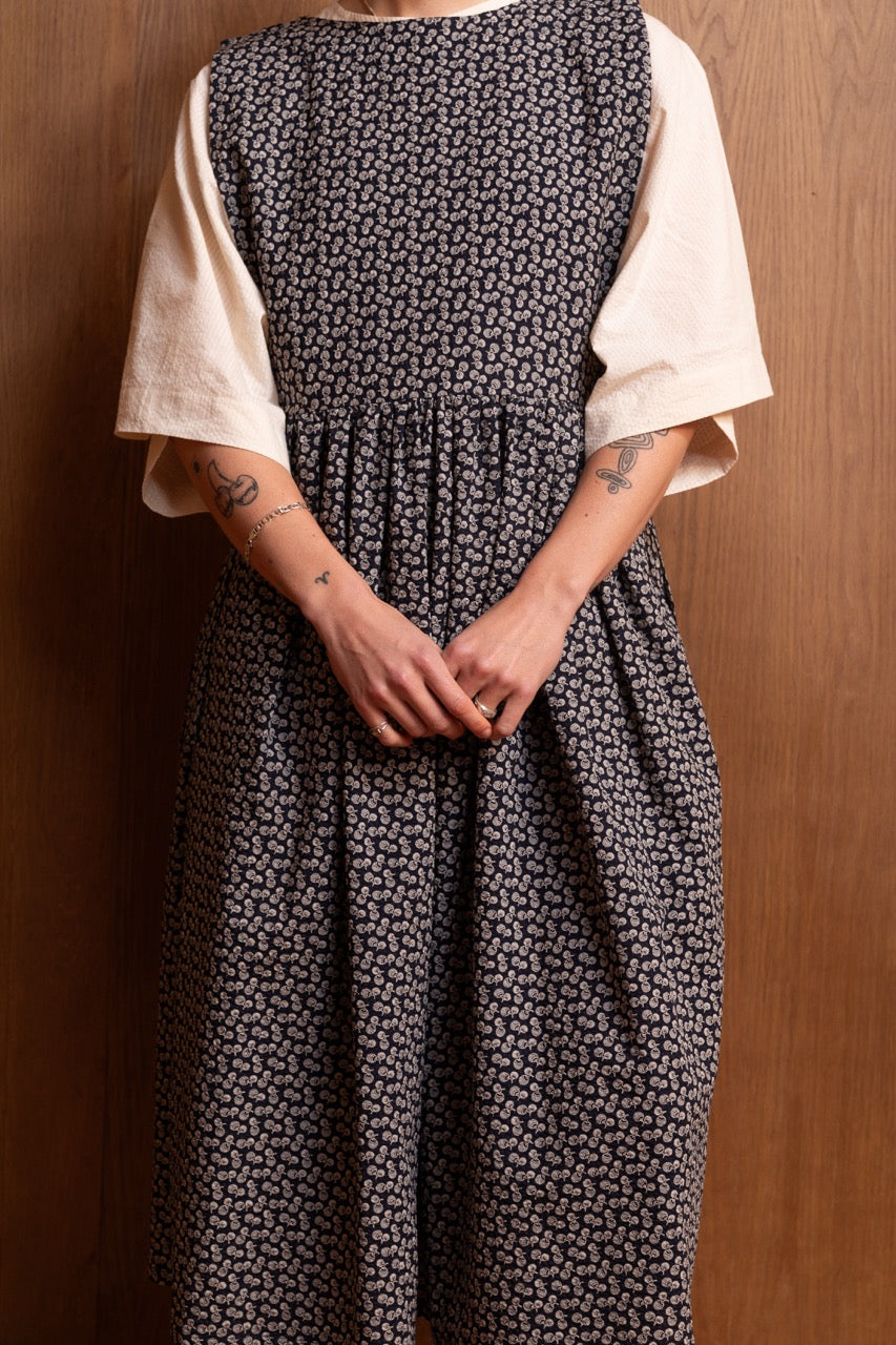 Pinafoa Dress in Japanese Seersucker