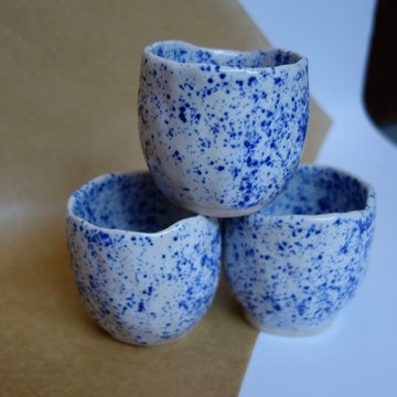 Blue speckled cup by We are Wilbert (lifestyle)