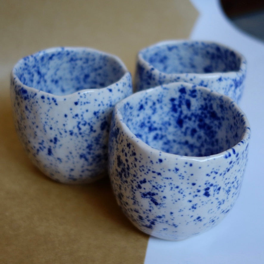 Blue speckled cup by We are Wilbert (lifestyle)