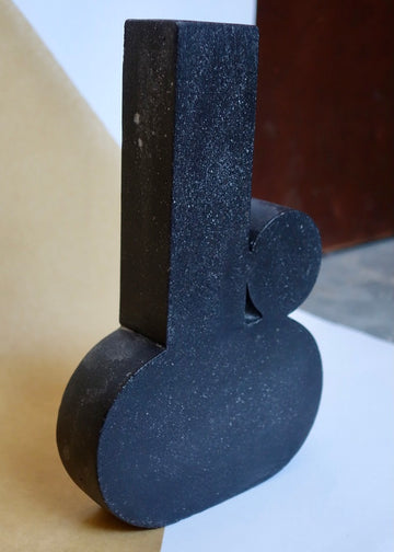 Abstract Sculpture by Vic Wright - black (lifestyle)