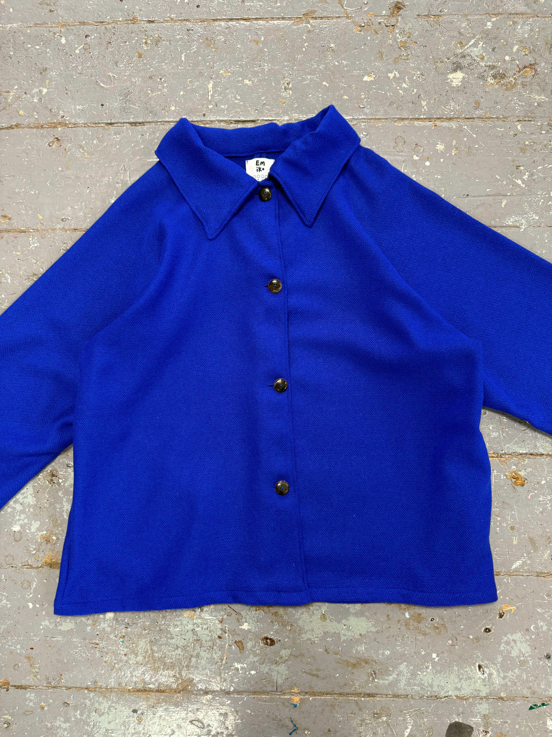 Limited Edition Short Raglan Jacket in Deadstock Blue (S-M)