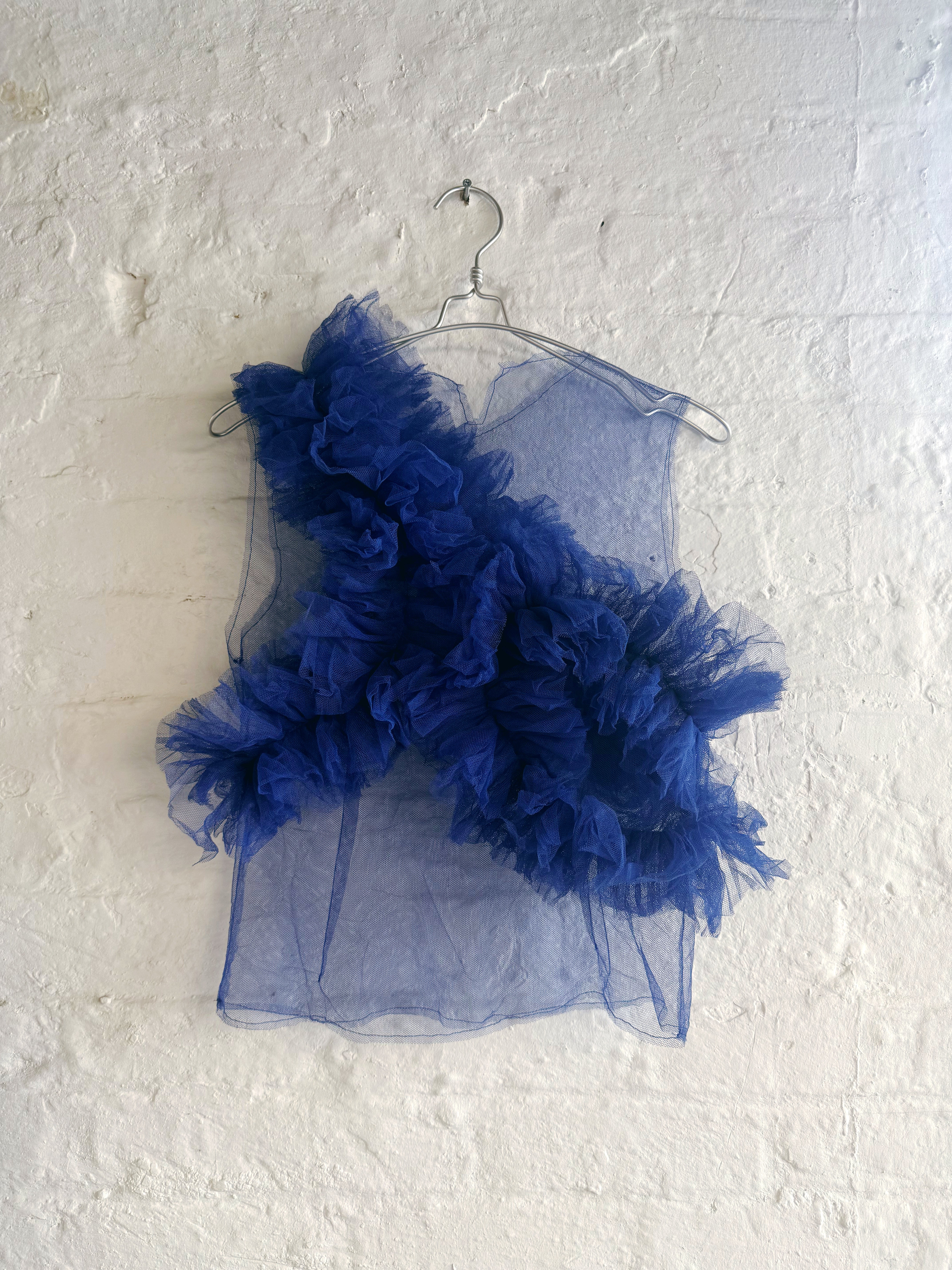 Blue Tulle Top