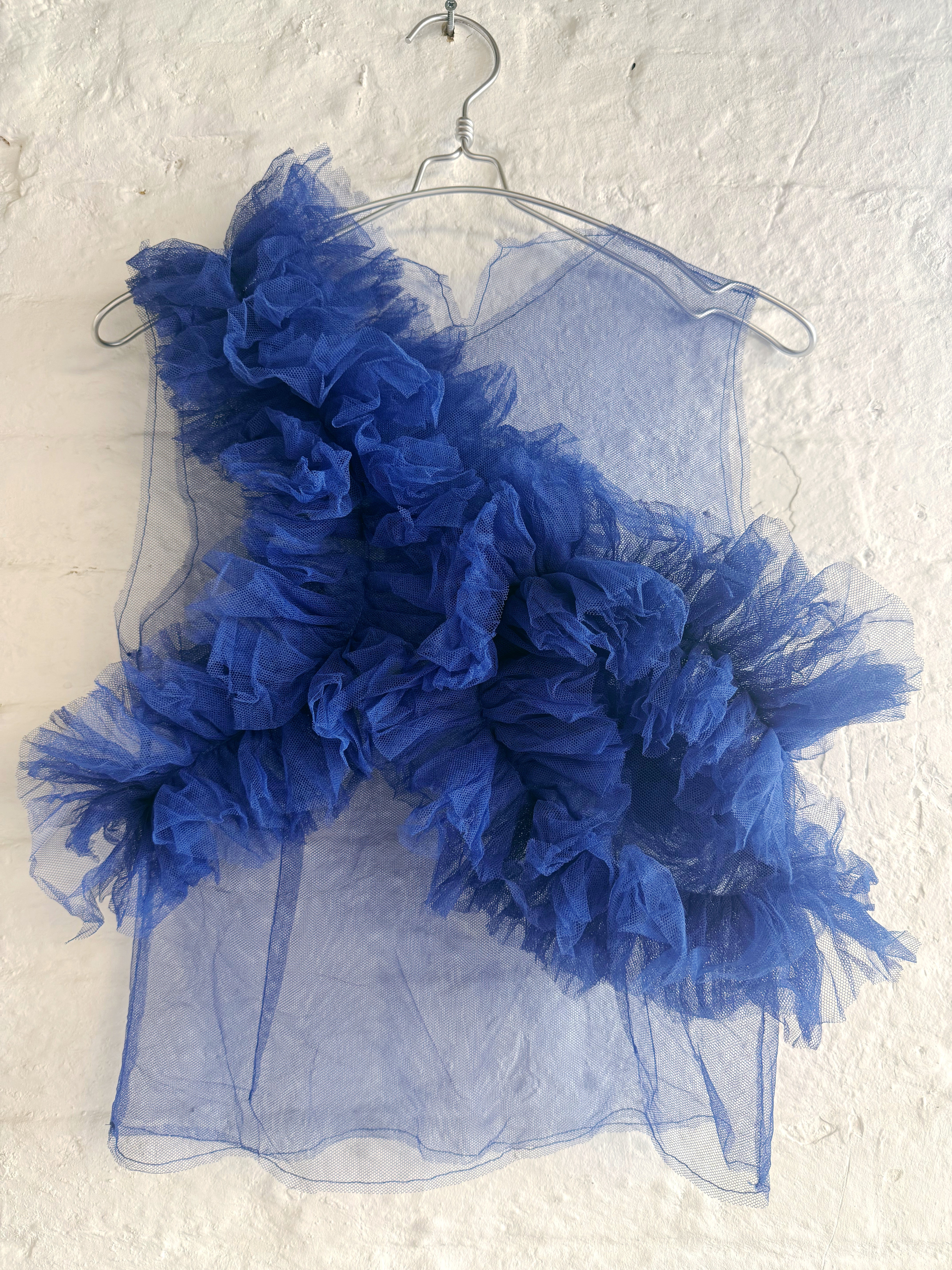 Blue Tulle Top