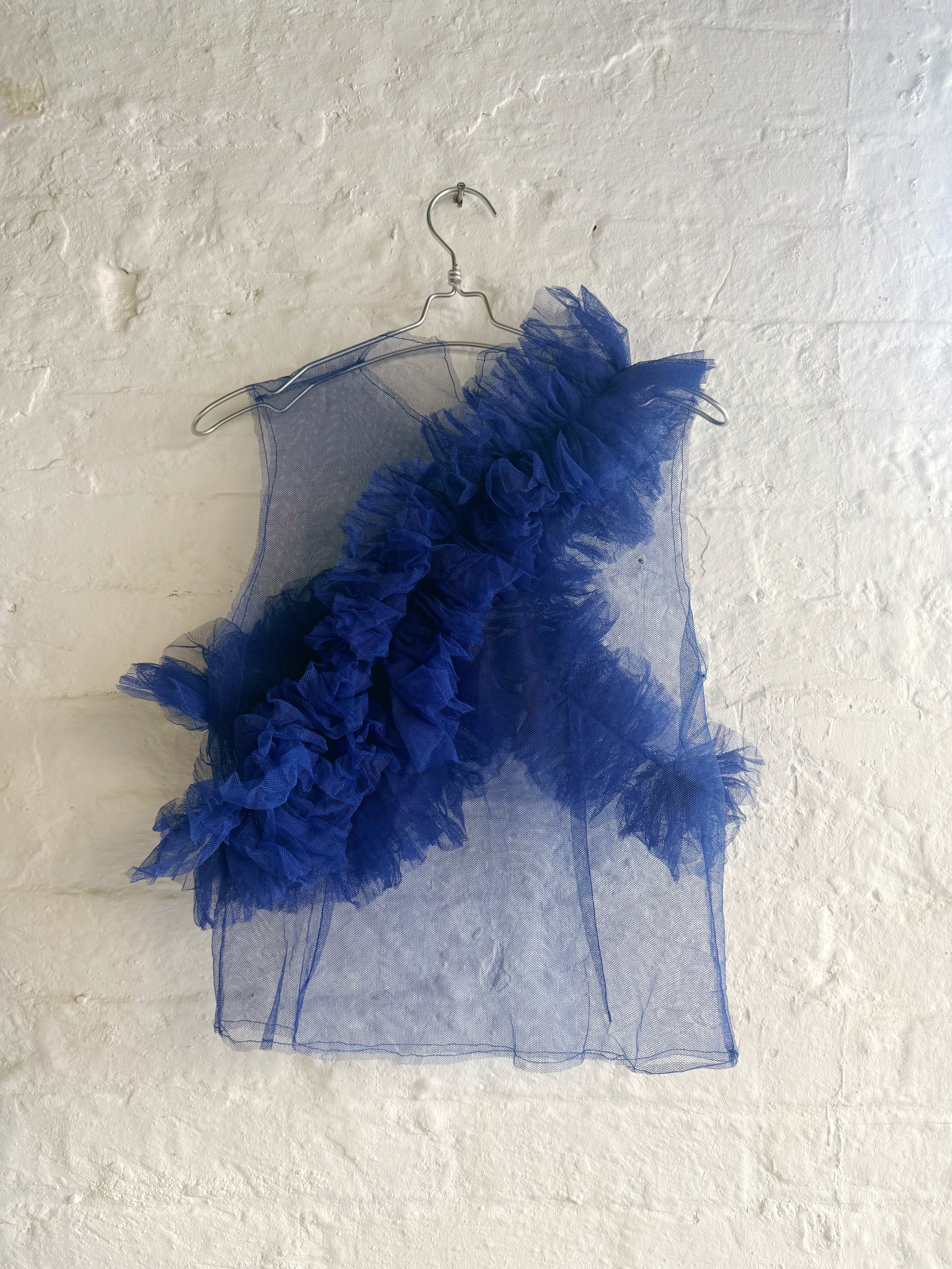 Blue Tulle Top