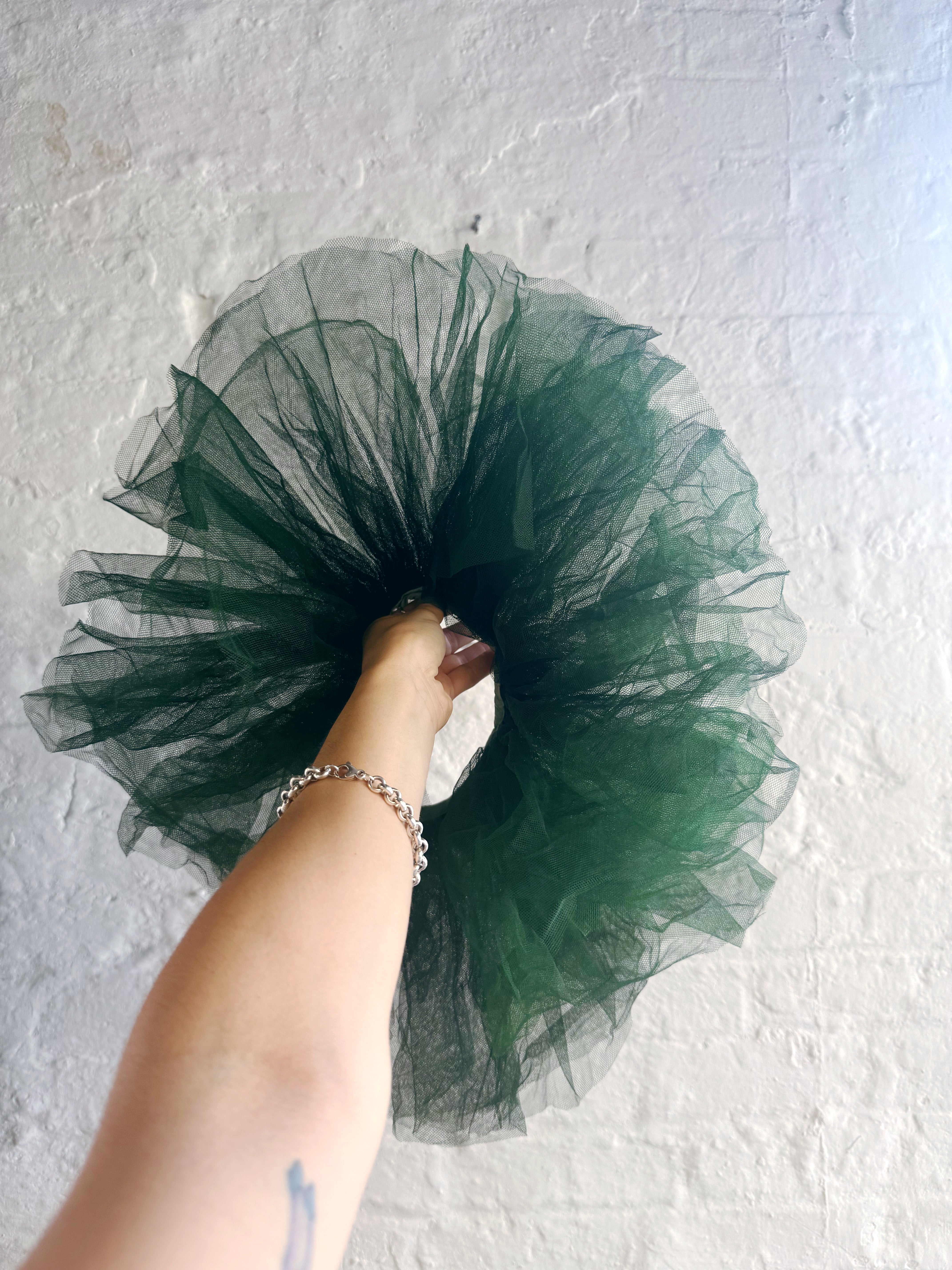 Green Tulle Neck Piece