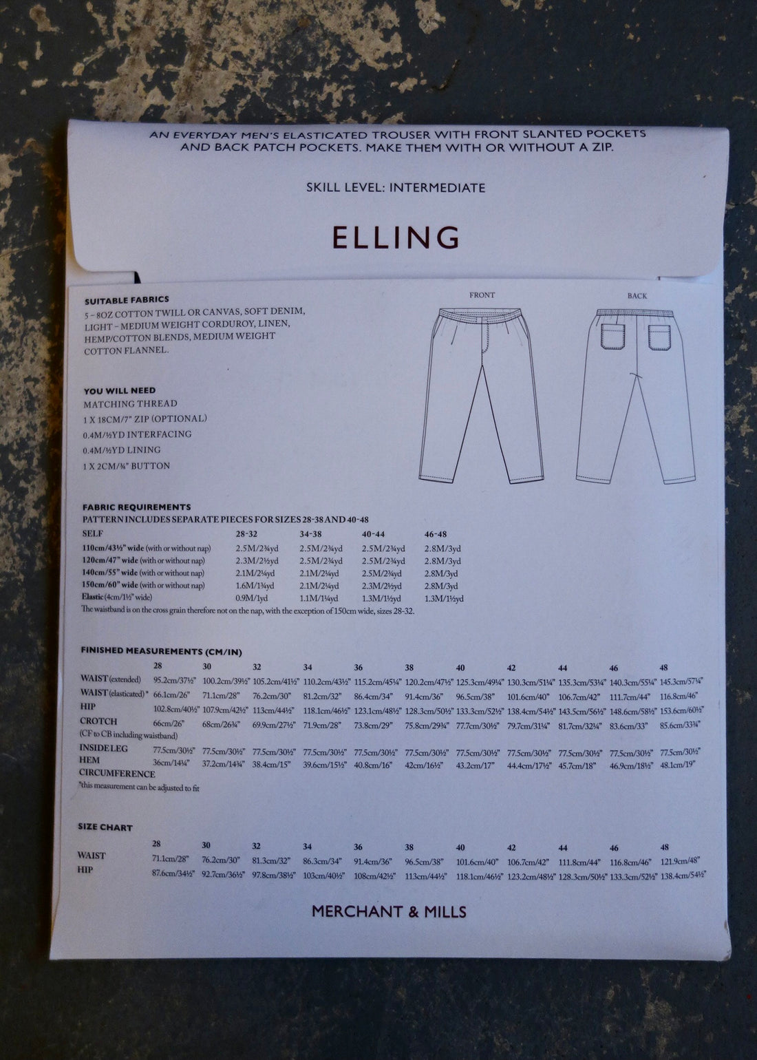 ELLING - Merchant and Mills Pattern