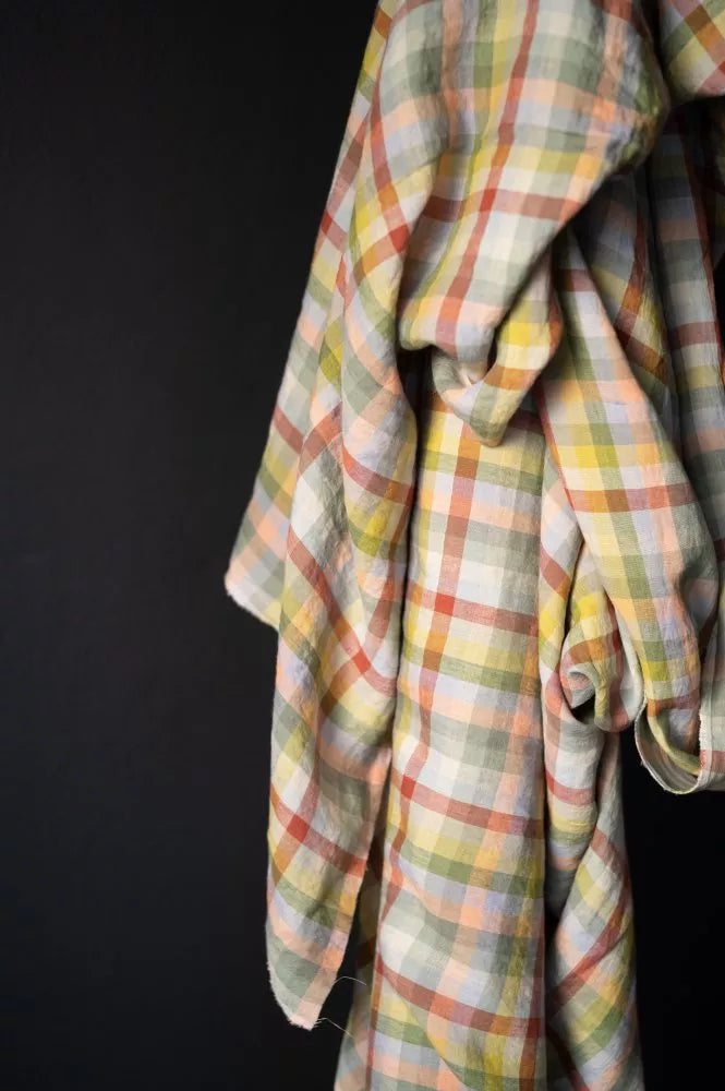 Hatsu Dress in Brown Check (fabric alternative)