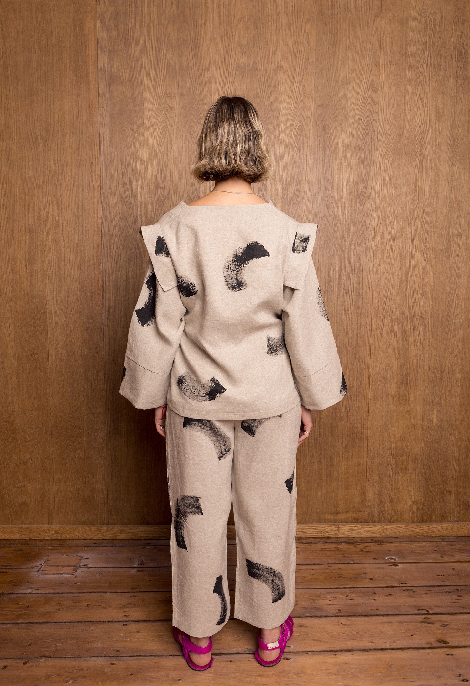 Painted Nori Shirt in Stone