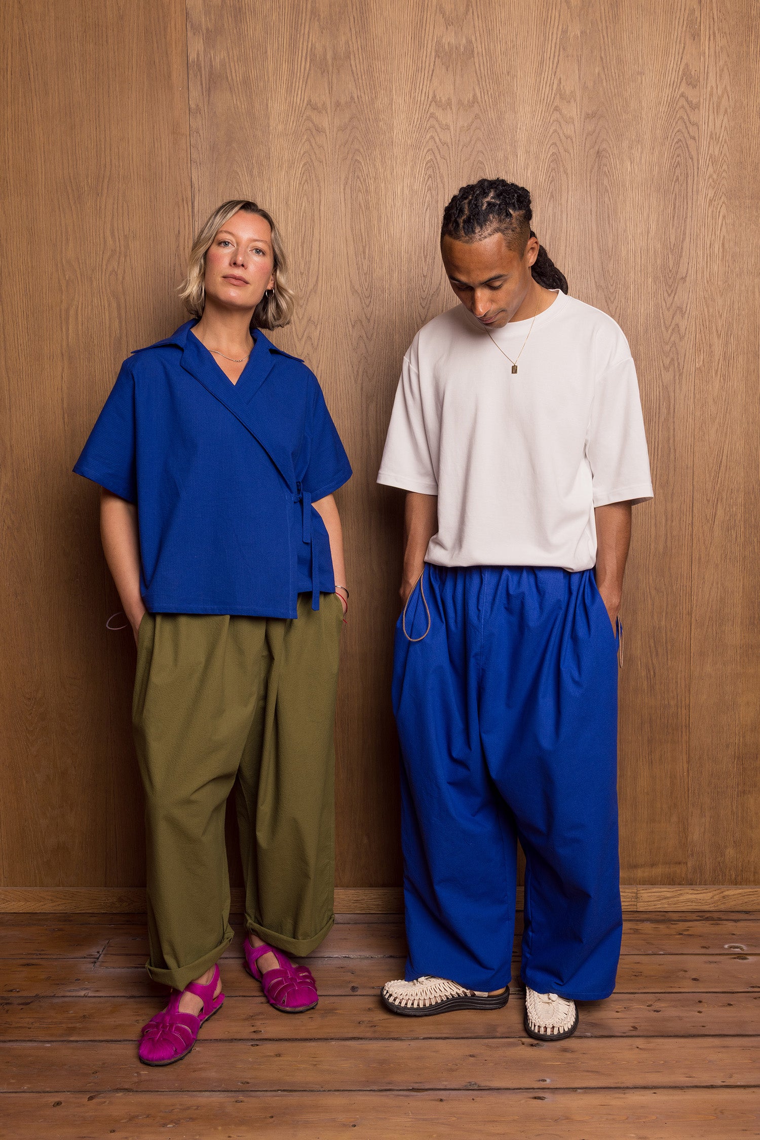 Nori Eri Shirt in Blue Seersucker