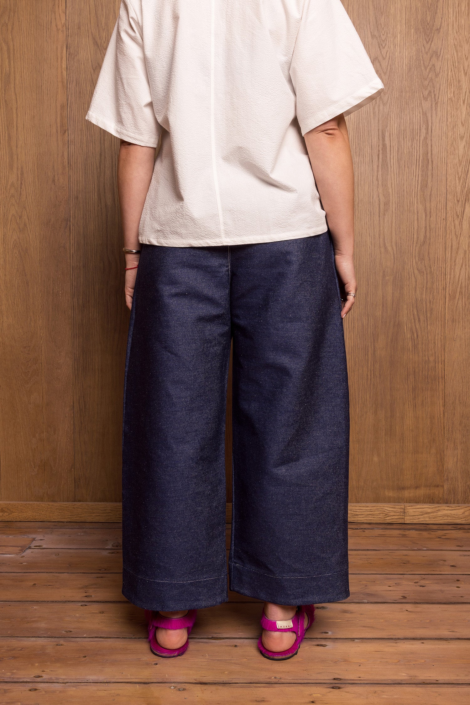 Nori Eri Shirt in off-White Seersucker
