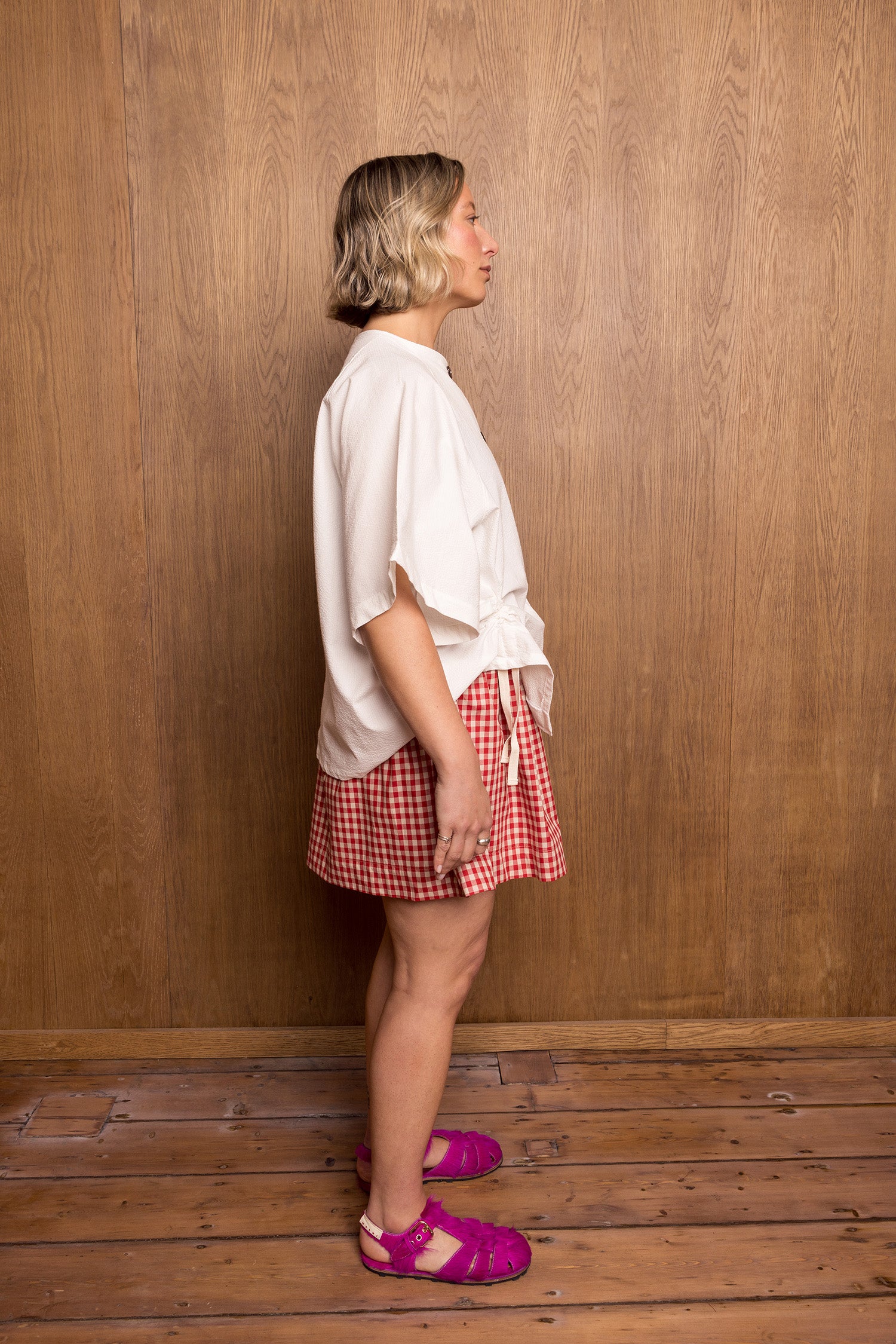 Kuro Shorts in Red Gingham