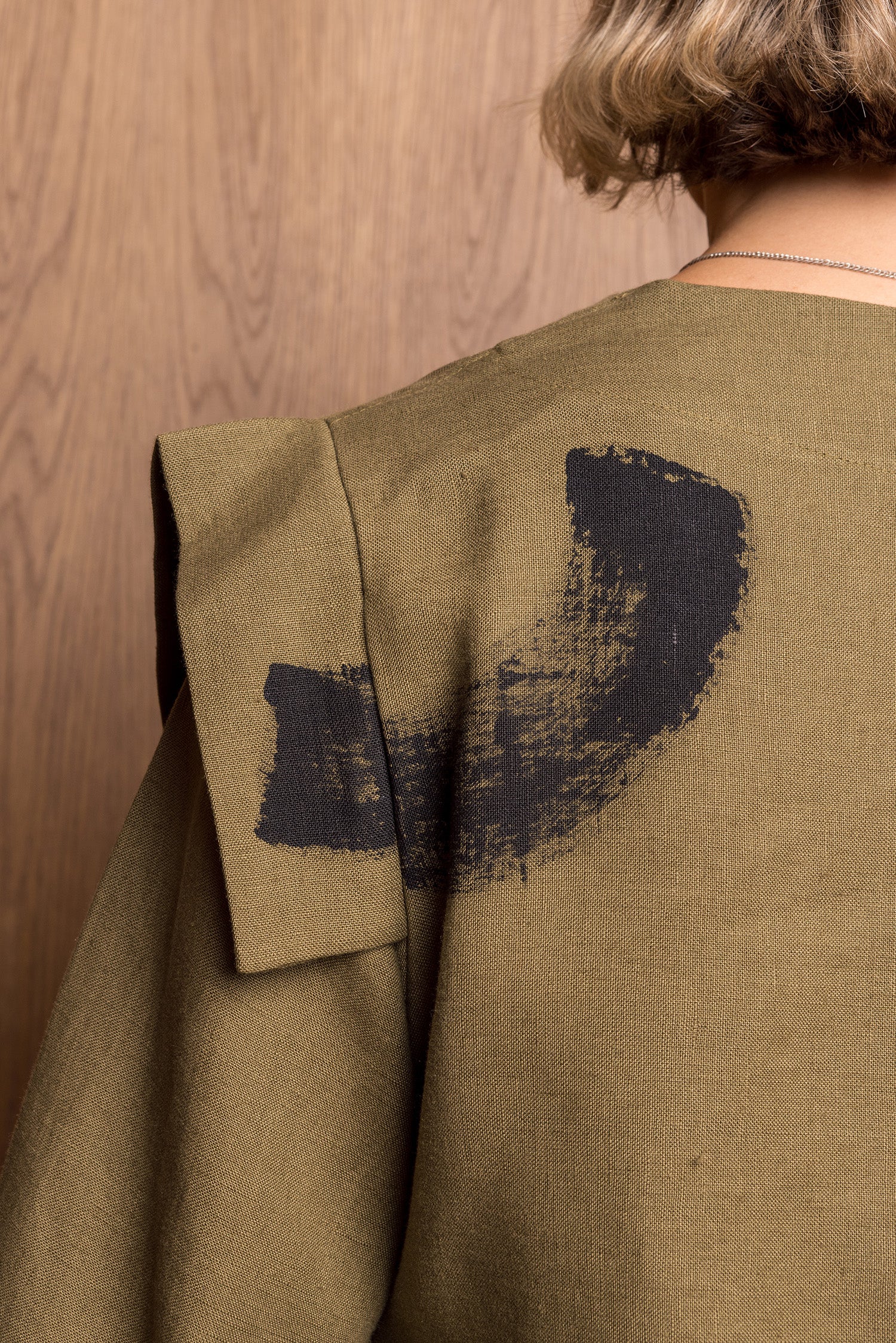Painted Nori Shirt in Khaki