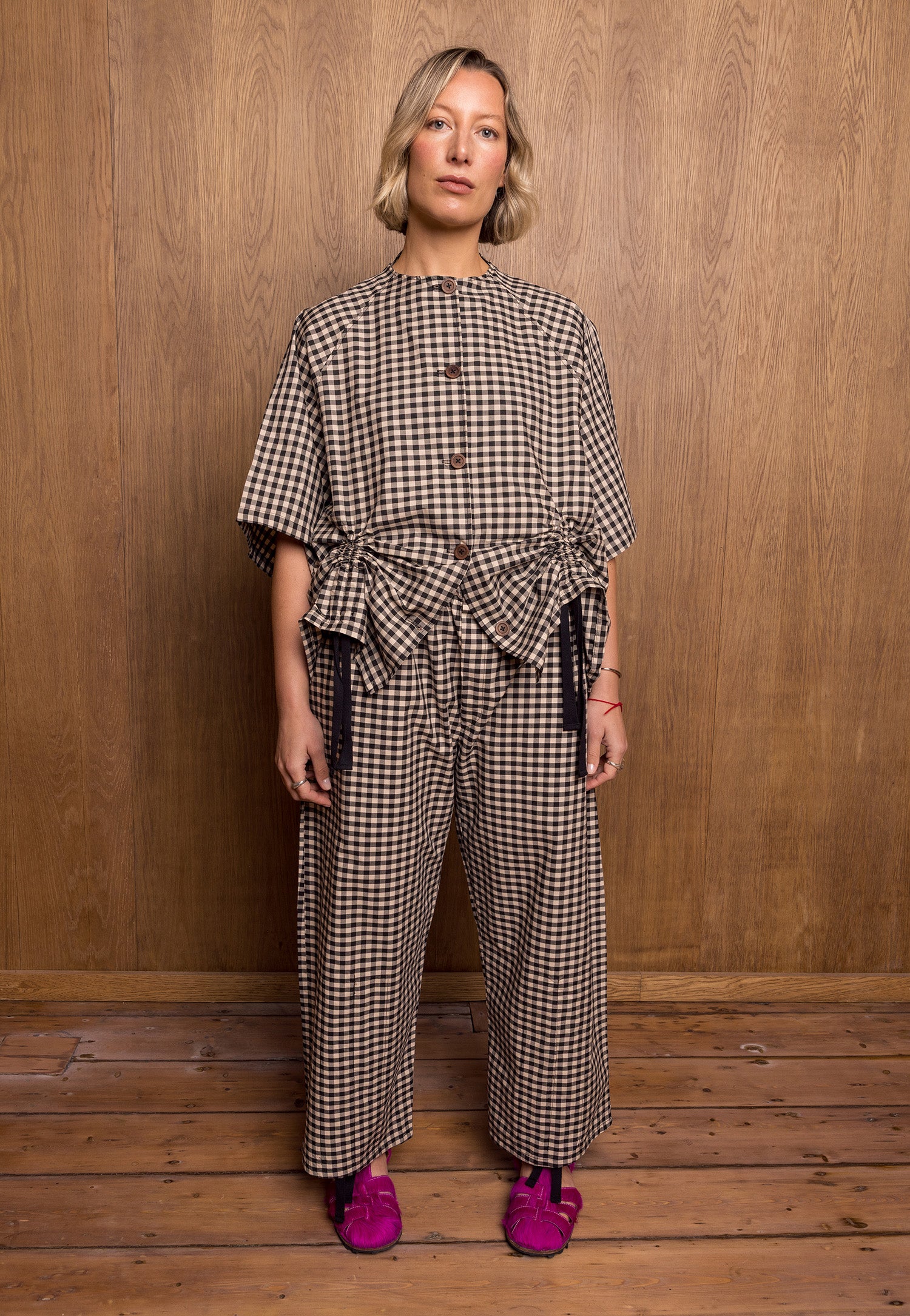 Kinchaku Shirt in Gingham