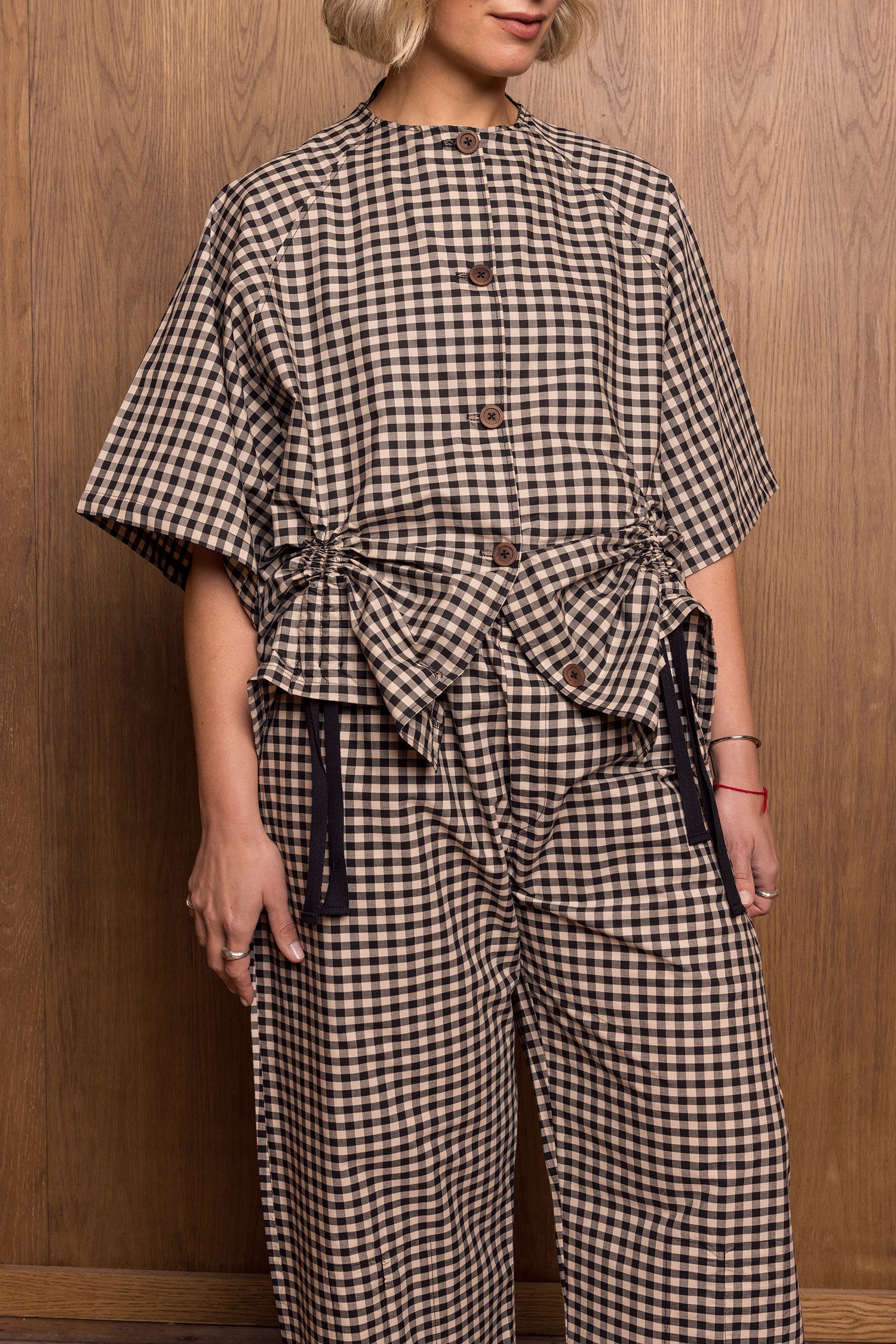 Kinchaku Shirt in Gingham