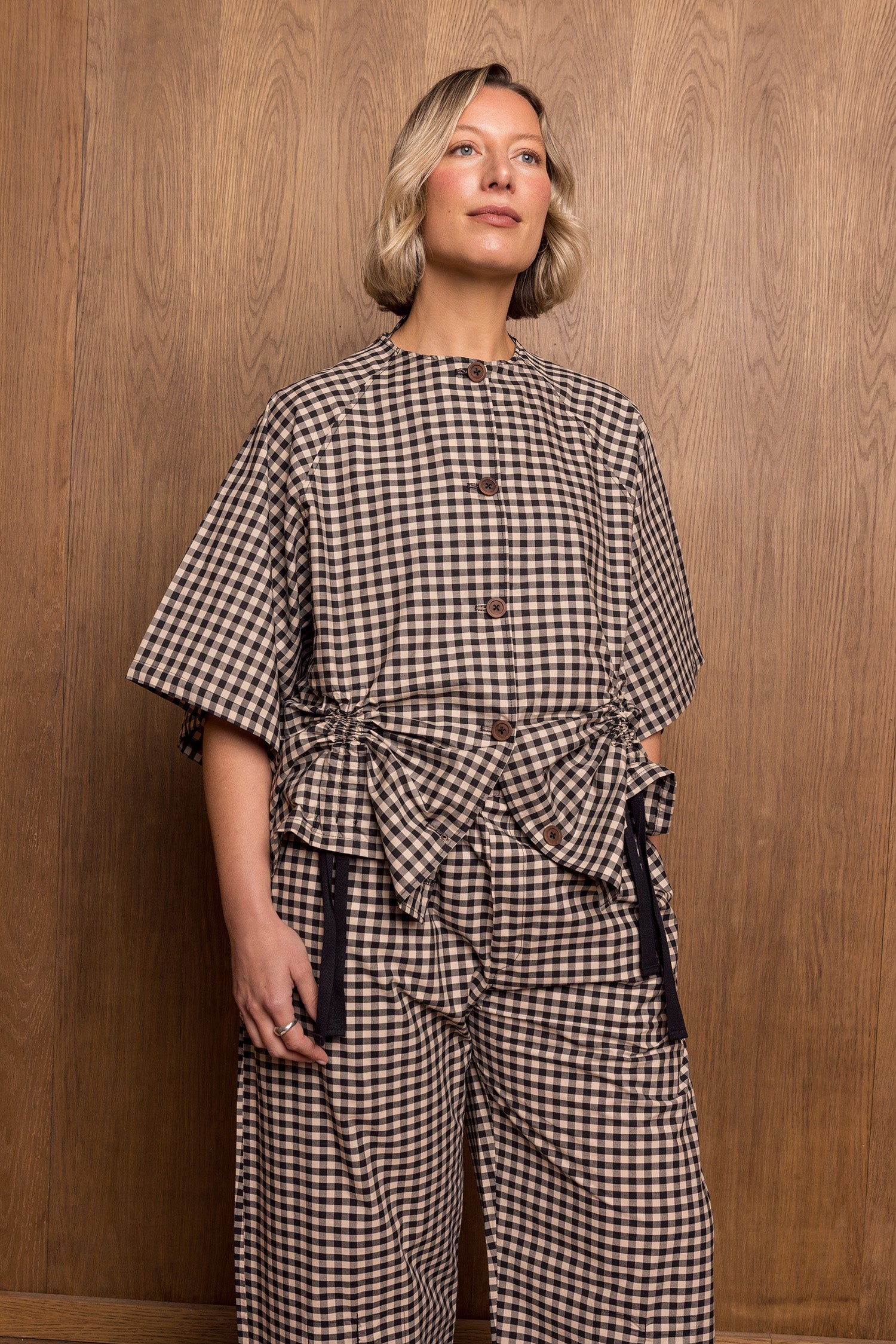 Kinchaku Shirt in Gingham