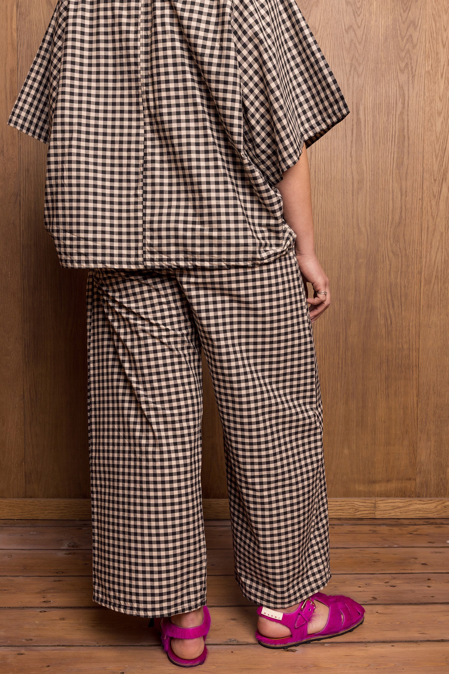 Kinchaku Pants in Gingham
