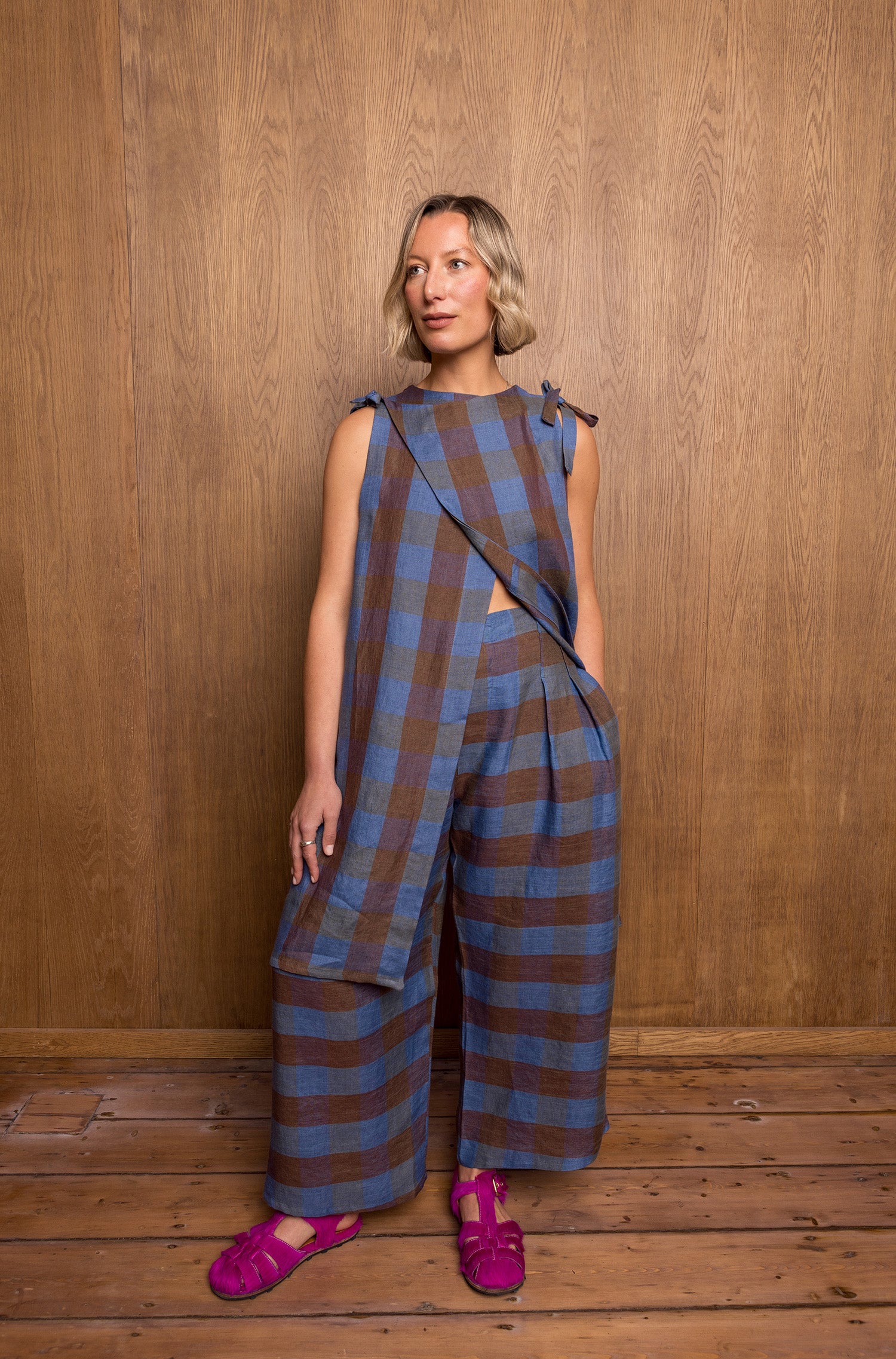 Ni Tunic in Blue Check