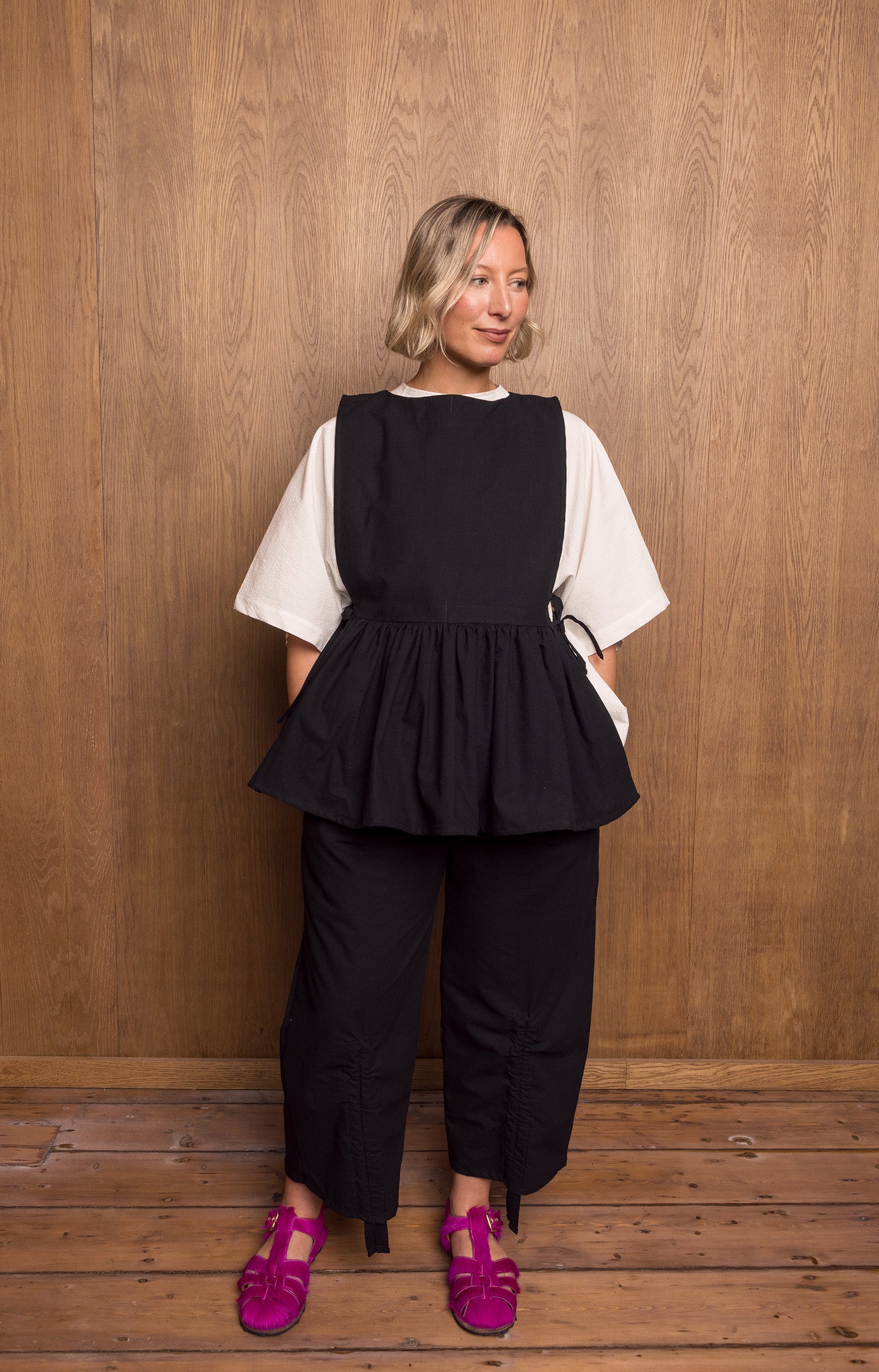 Kinchaku Pants in Black
