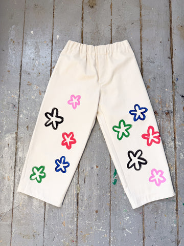 Limited Edition Painted Bull Denim Sana Pants (XS-S)