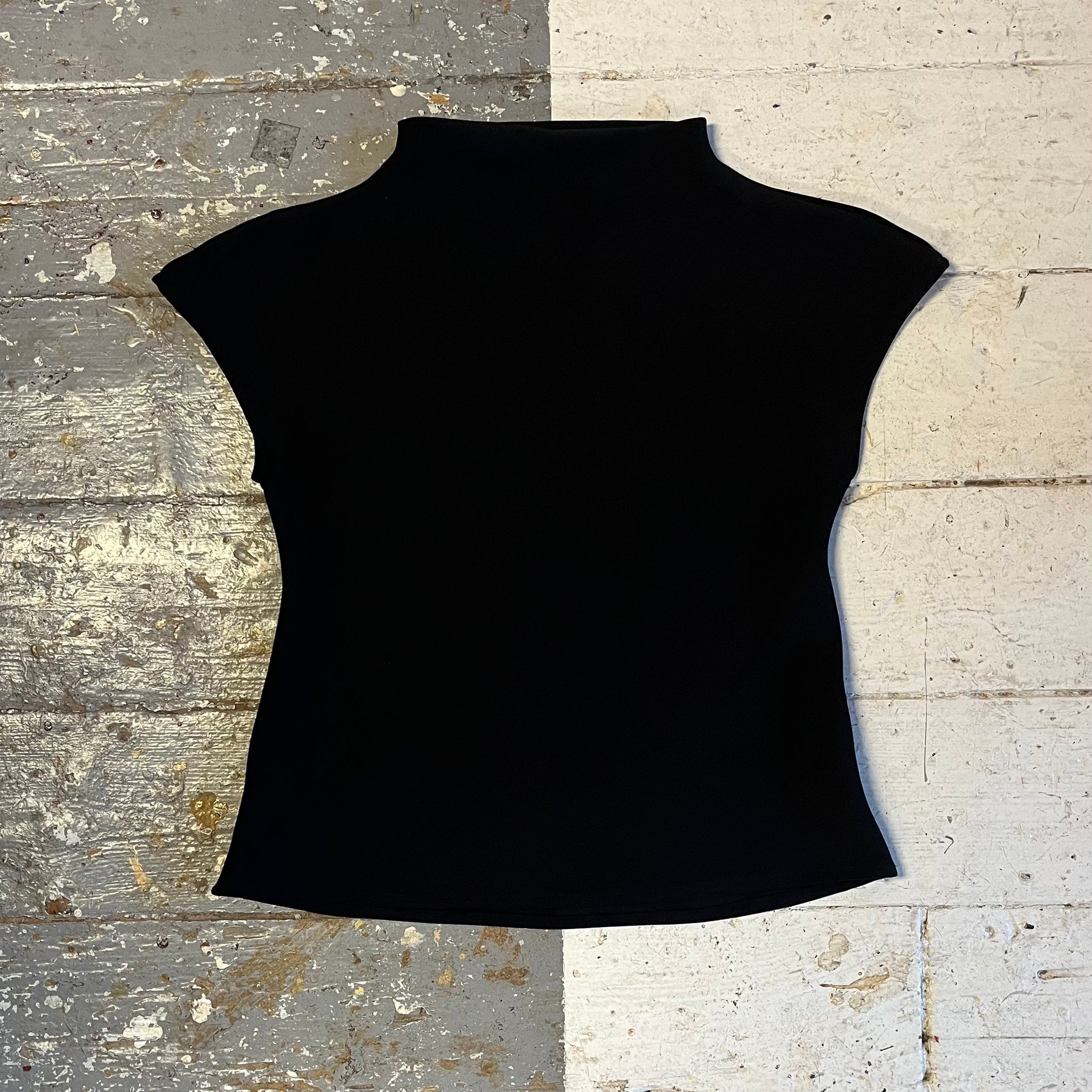 Baisu Top in Black Crepe