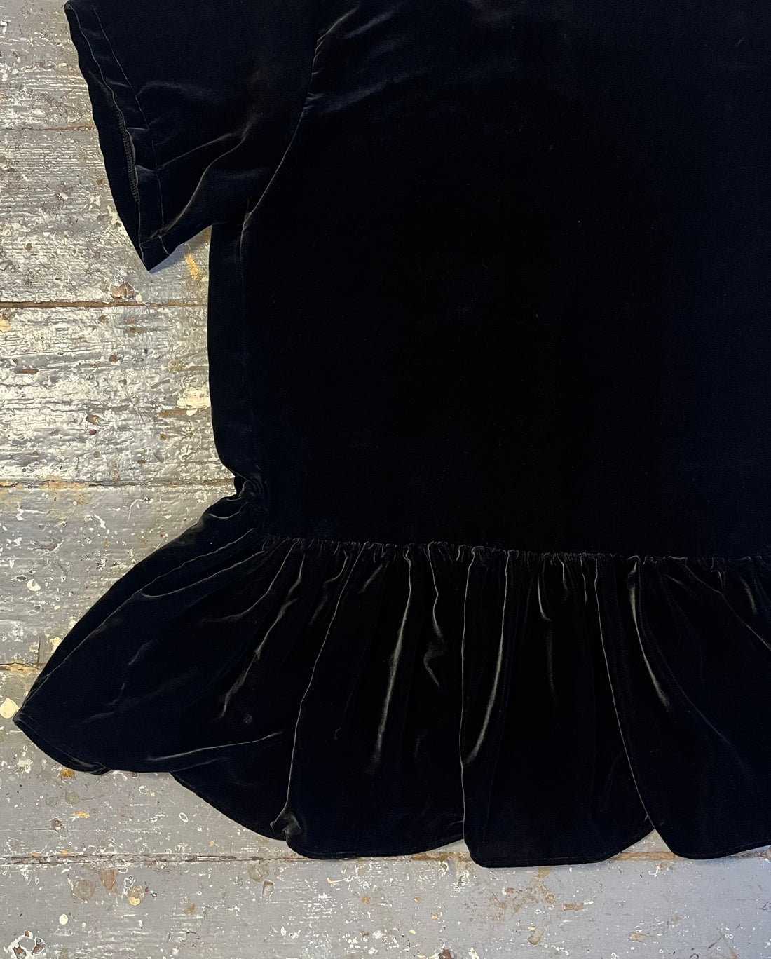 Silk Velvet Hatsu Gathered Dress