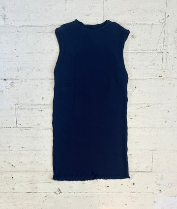 Navy Knit Dress in M-L