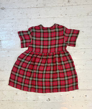 Irish Linen Tartan Dress in M-XL