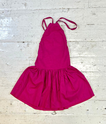 Pink Linen Dress in S-M