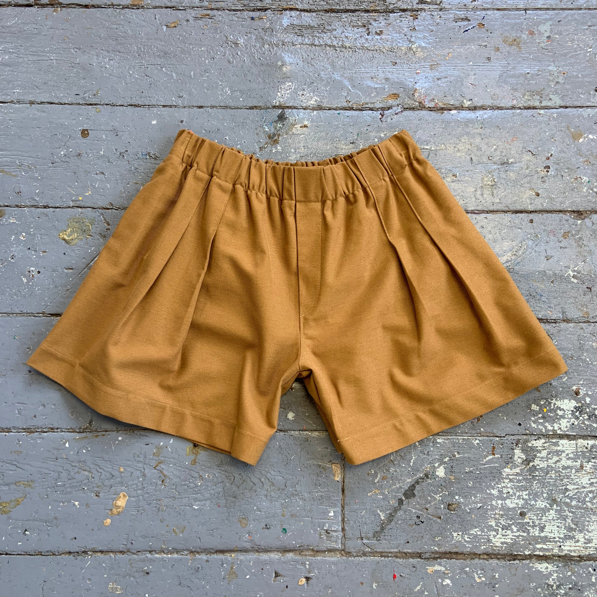 One-Off Tan Twill Shorts (M-L)