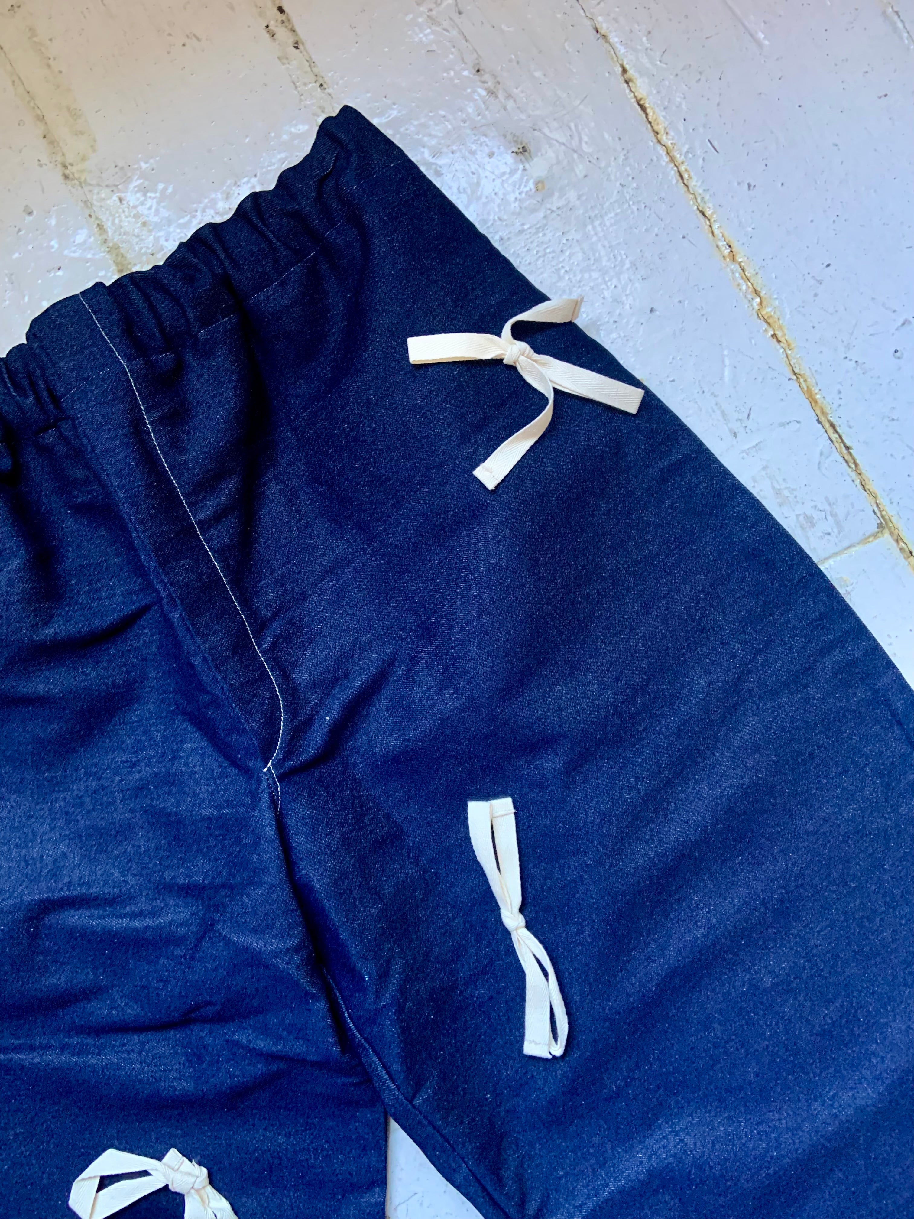 Bow Sana Pants in Indigo Denim Sample (XL-XXL)