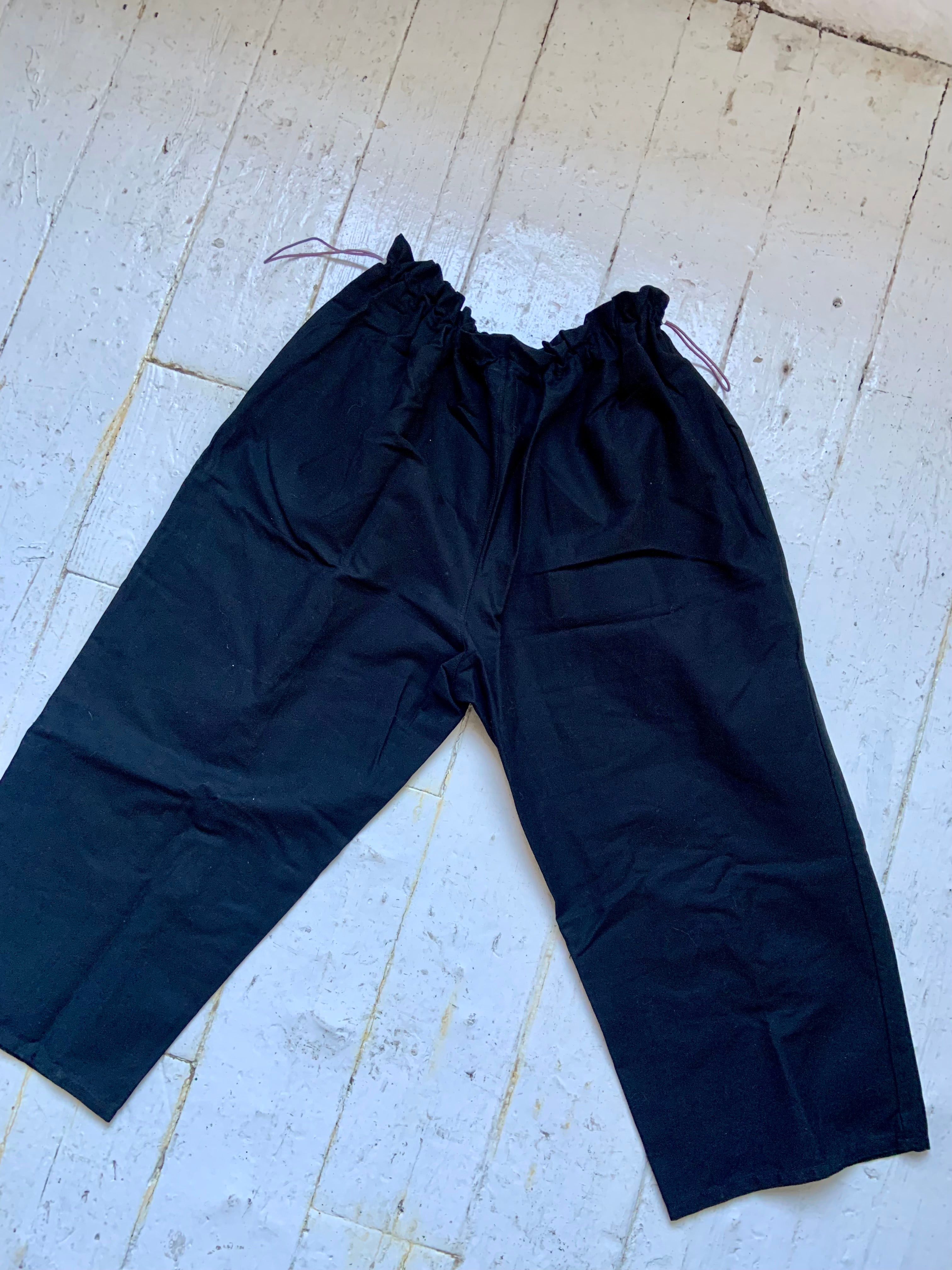 Black Canvas Parachuto Pants Sample (M-XL)