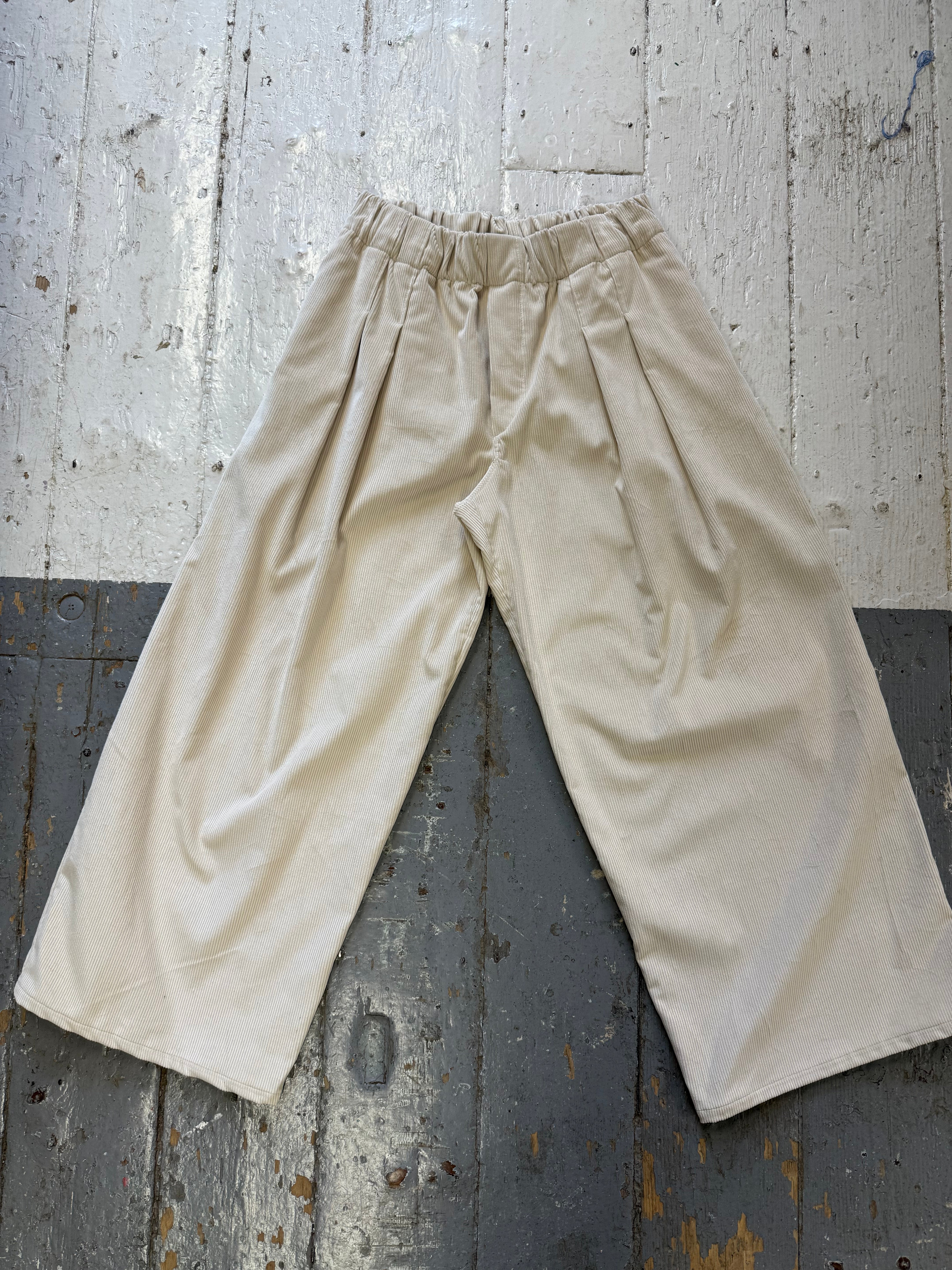 Ecru Cord Puritsū Pants Sample (S-M)