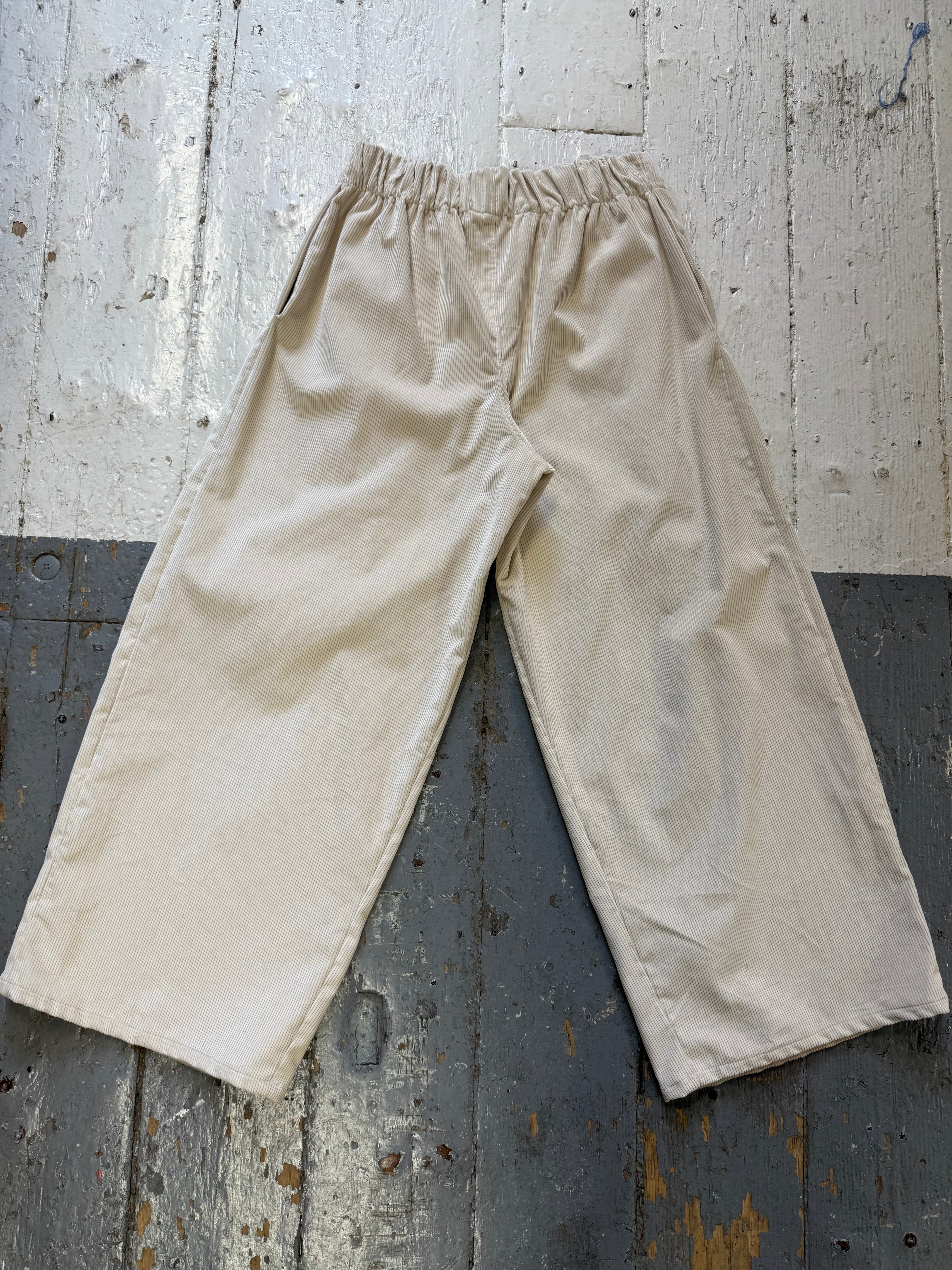 Ecru Cord Puritsū Pants Sample (S-M)