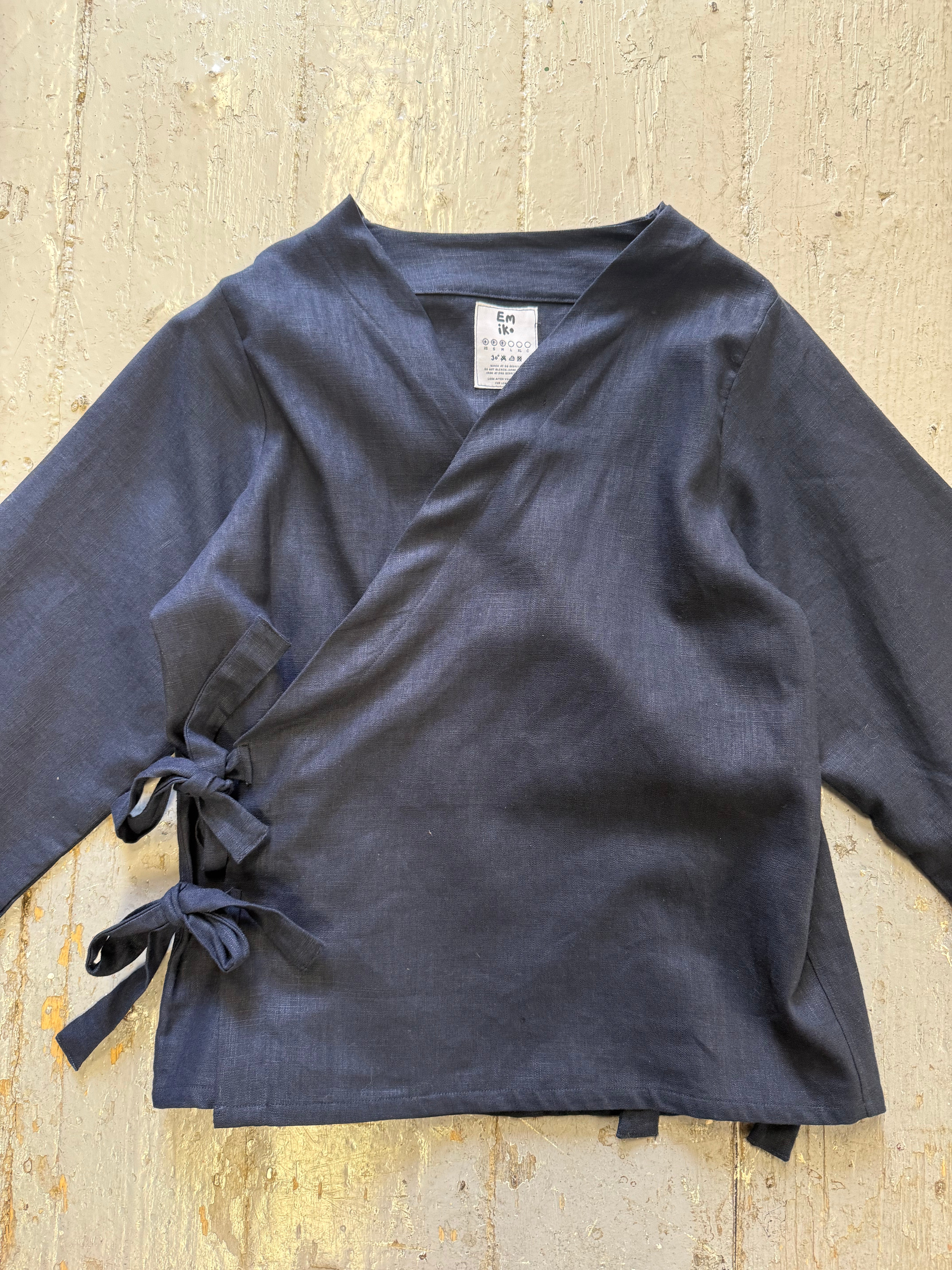 Navy Nori Kimono Sample (XS-M)