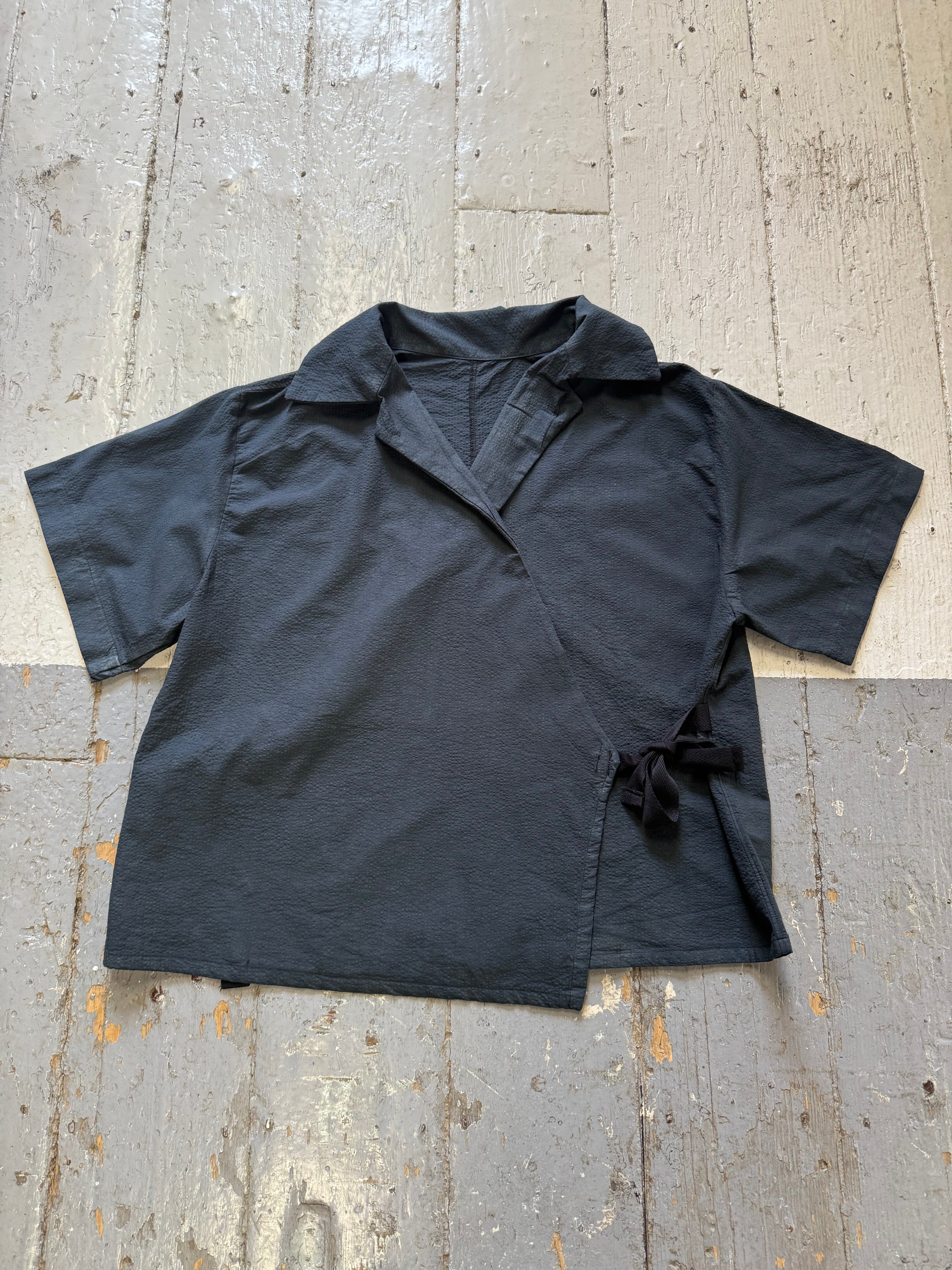 Washed Black Nori Eri Shirt Sample (XS-M)