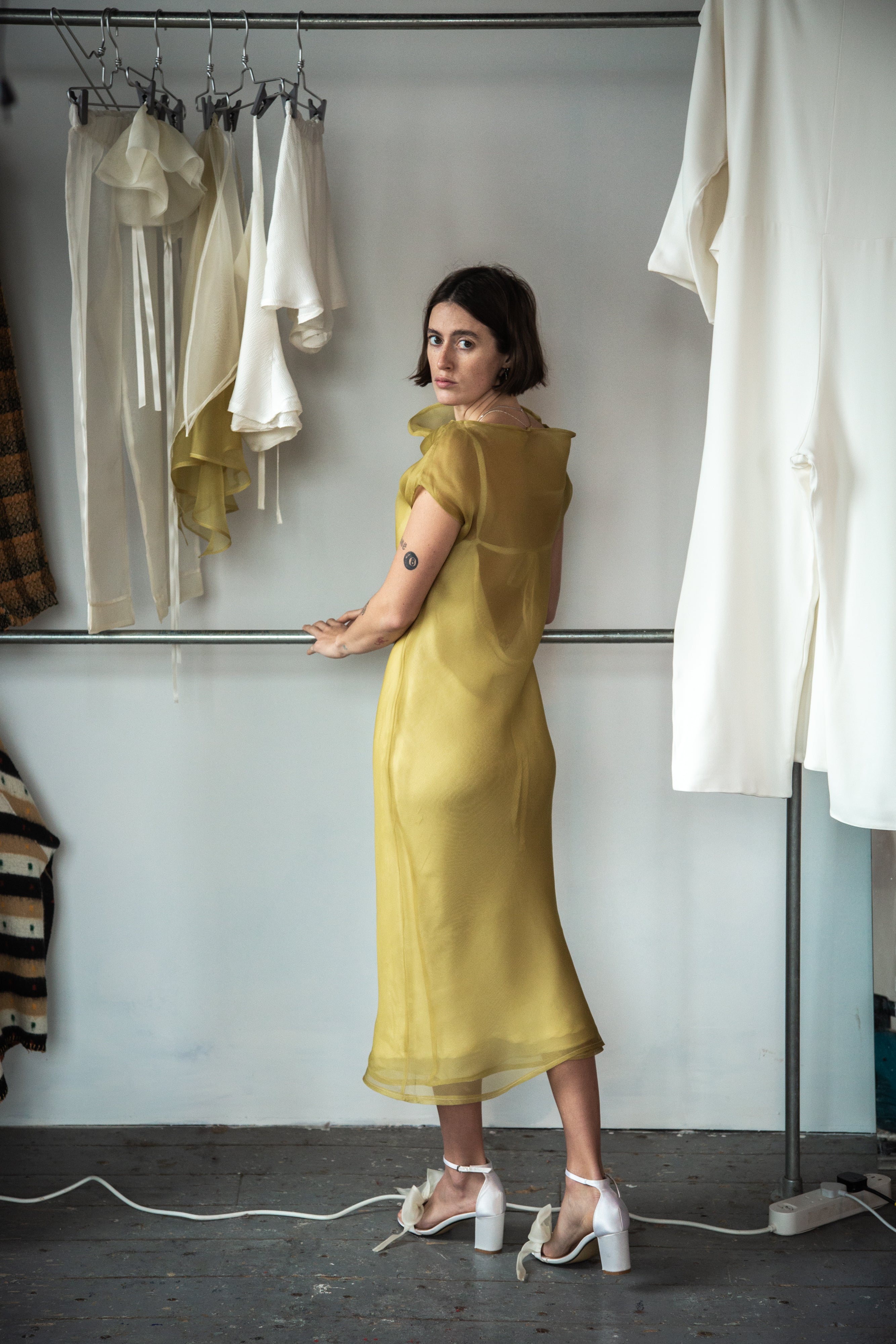 Tōmei Dress - Chartreuse RRP £645
