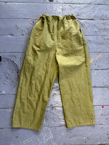 Parashuto trousers in waxed herringbone