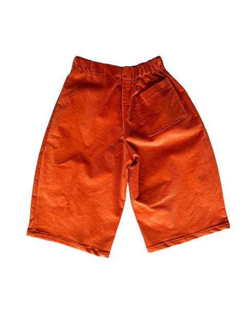 Cord Wide Pants Orange